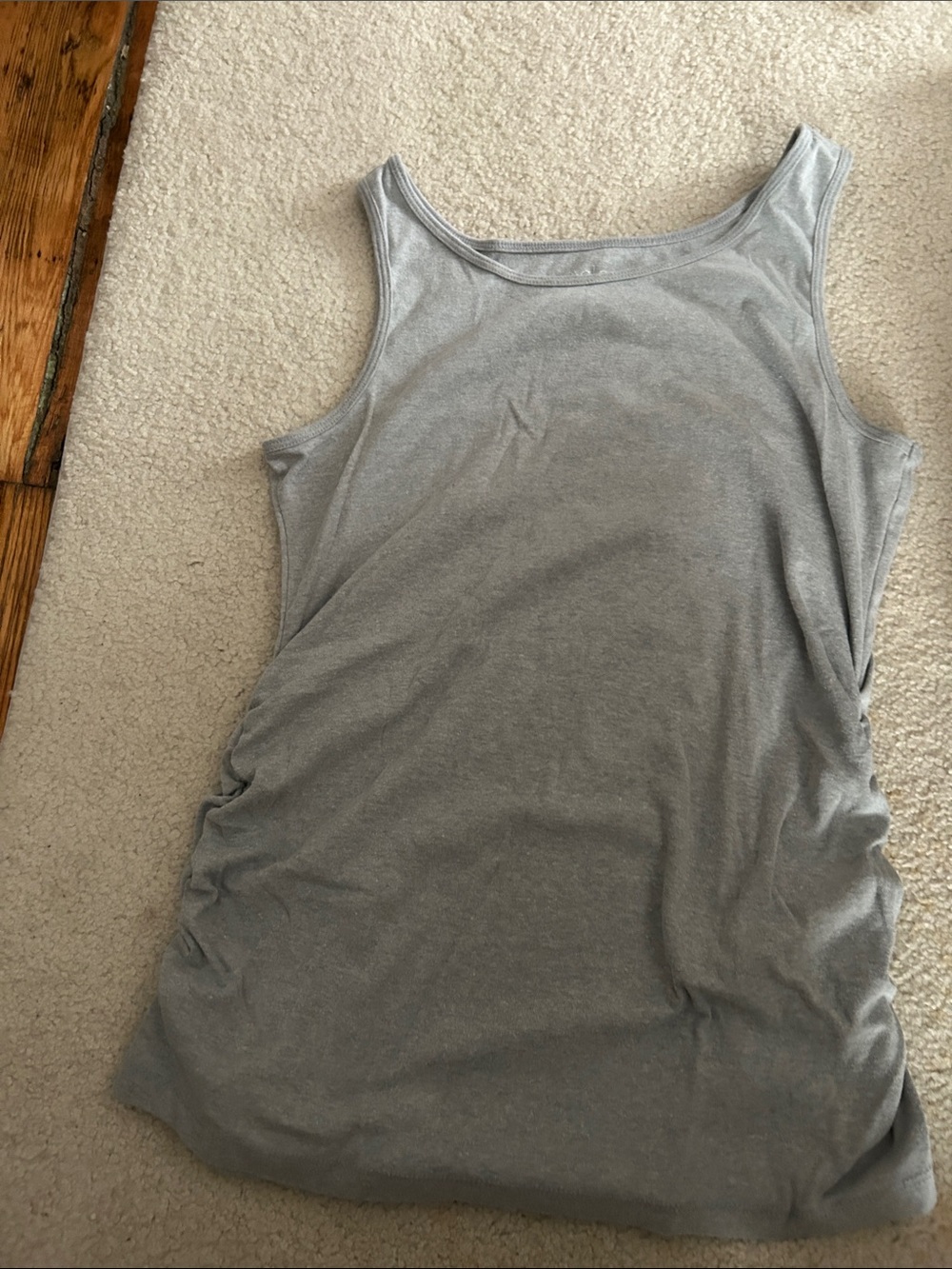 a:glow maternity Light Gray Scoop Neck Tank Top